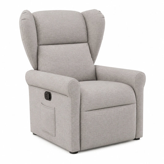 Ergonomischer Relaxsessel mit Verstellfunktion, Taupe, 100% Polyester – Optimaler Komfort für Ihr Wohnzimmer